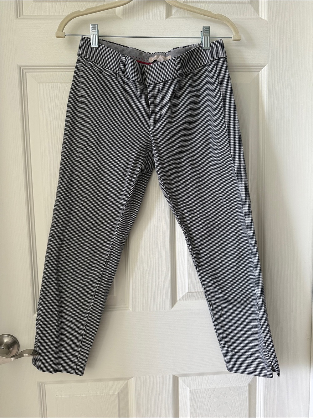 Banana Republic Black & White Cropped Ankle Pants